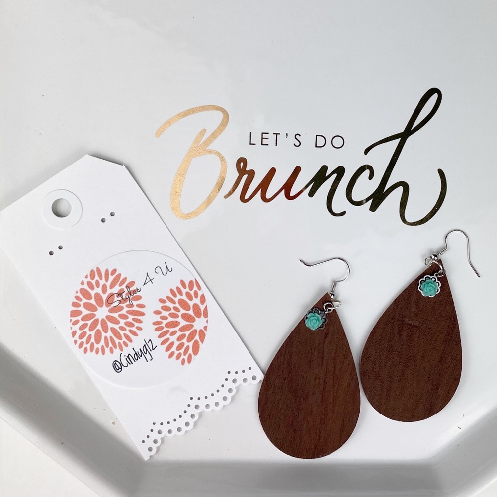 Faux Leather Earrings